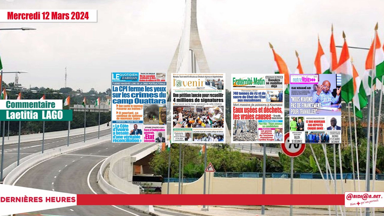 Titrologue du Mercredi 13 mars 2024/Mort massive de poissons à Koumassi Eaux usées et déchets, les vraies causes