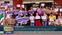 Trabajadores de prensa de Paraguay denuncian a sectores vinculados al gobierno por persecución