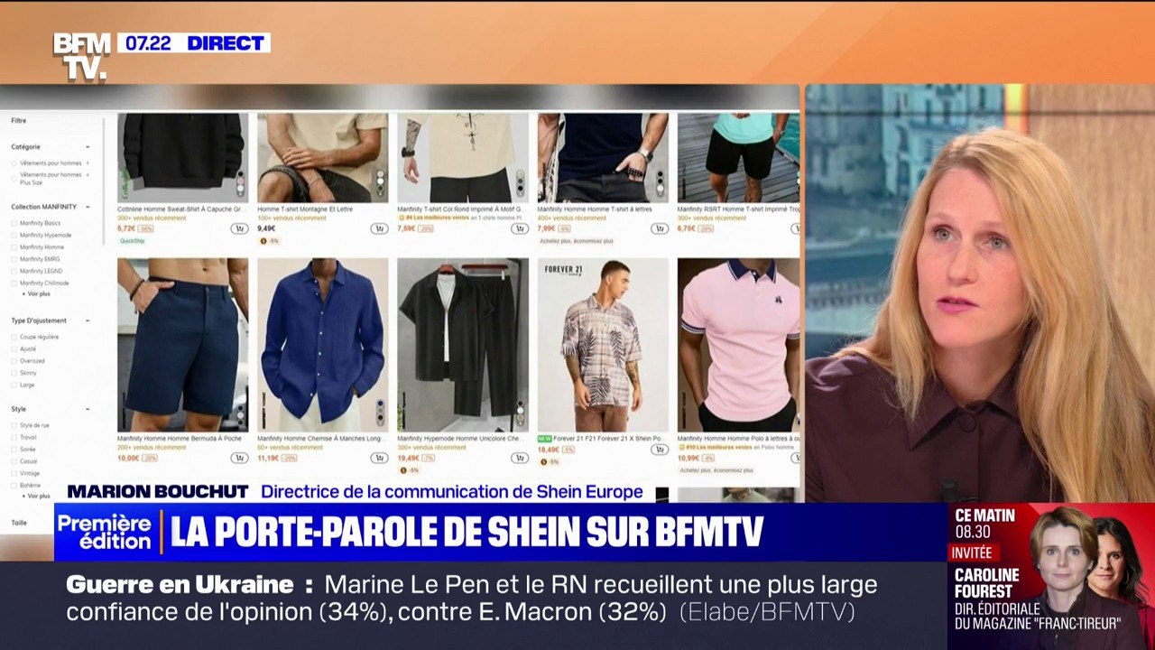 Marion Bouchut (directrice de la communication de Shein Europe): "S'il y a ce malus qui passe, qui va être impacté in fine ? Ce sont les consommateurs"