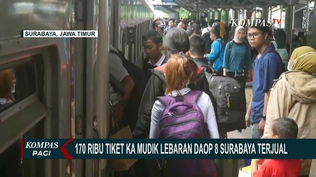 Minggu Pertama Ramadan, 170 Ribu Tiket Mudik Lebaran di KAIDaop 8 Surabaya Habis Terjual