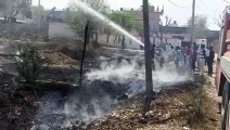 फ़ौलादपुर में घरेलू ईंधन में लगी आग,  कड़ी मशक्कत के बाद पाया काबू