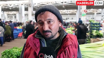 Nevşehir'de sessiz pazar keyfi