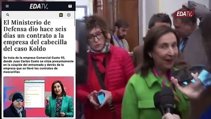 Margarita Robles habla sobre los contratos que le entregó al supuesto cabecilla del caso Koldo
