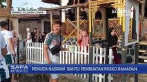 Potret Toleransi, Sejumlah Pemuda Kristen Bantu Pembuatan Posko Ramadan