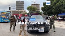 Polícia liberta 17 reféns de assalto a autocarro no Rio de Janeiro