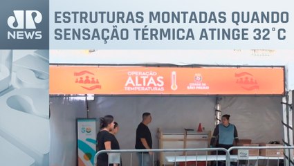 Prefeitura ativa tendas diante das altas temperaturas