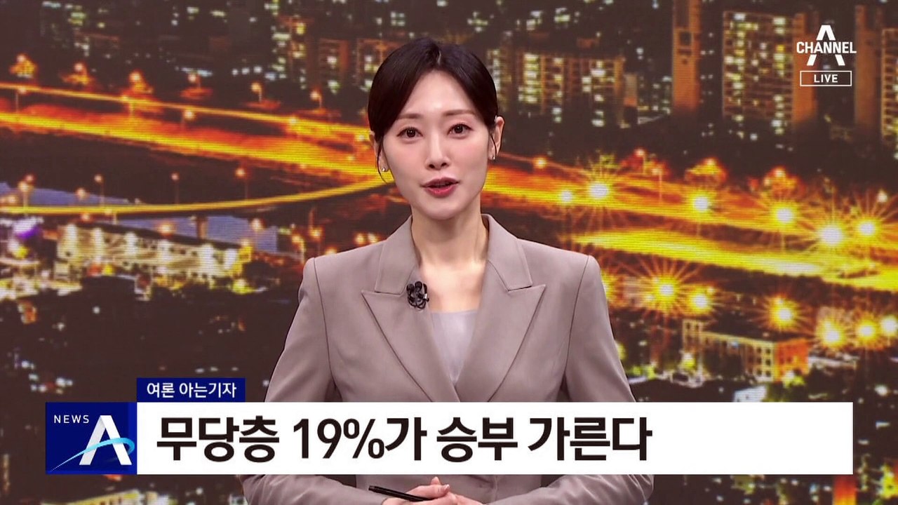 [여론 아는기자]무당층 19%가 승부 가른다