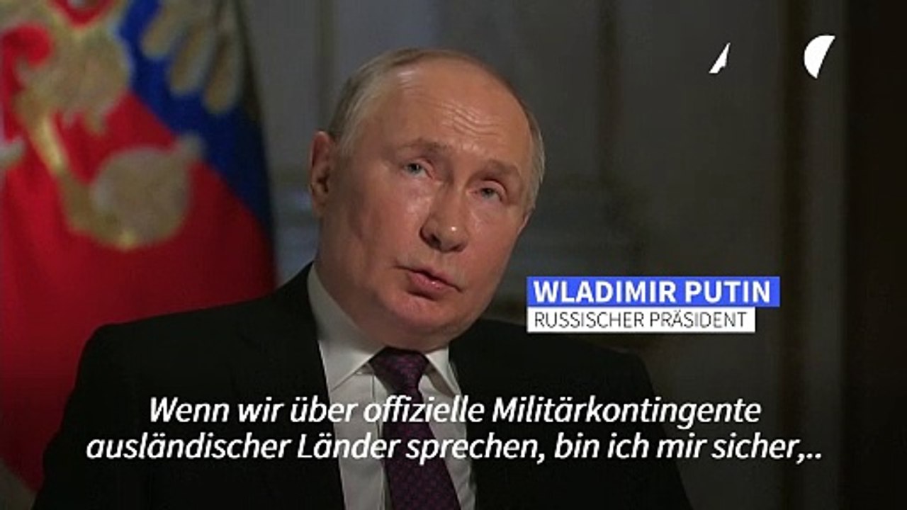 Putin: Westliche Truppen würden in der Ukraine 'nichts ändern'