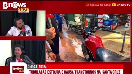 Serviço da Embasa causa dois acidentes de moto na Santa Cruz