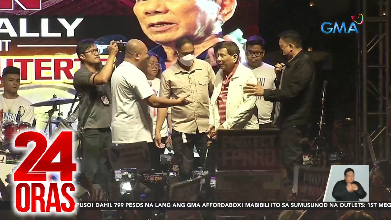 Ex-Pres. Duterte, bumiyahe pa-Maynila para sa prayer vigil ng pagsuporta kay Pastor Quiboloy | 24 Oras
