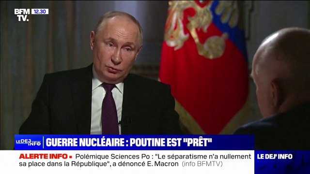 Guerre nucléaire: Vladimir Poutine met une nouvelle fois en garde l'Occident et se dit prêt
