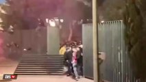 Video shows unfortunate incident with Barcelona ultras