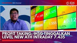 Profit Taking, IHSG Tinggalkan Level New ATH Intraday 7.435