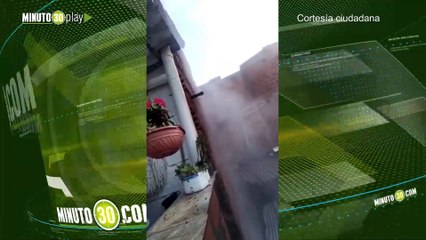 Gran incendio  en la vereda La Verde en San Antoni