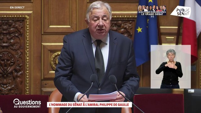 Le Sénat rend hommage à Philippe de Gaulle, décédé cette nuit