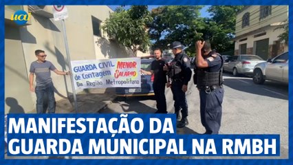 Guarda Municipal de Contagem realiza manifestação nesta quarta-feira
