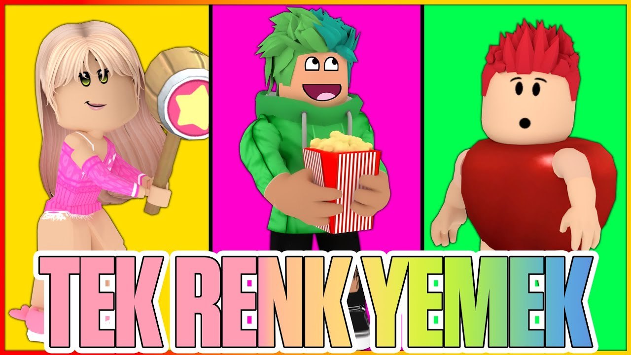 EN RENKLİ YEMEK YARIŞMASI | TEK RENK CHALLENGE ROBLOX TÜRKÇE [ FARM UPDATE ] | HAN KRAL EKİP