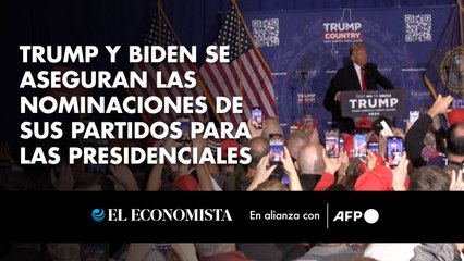 Trump y Biden se aseguran las nominaciones de sus partidos para las presidenciales