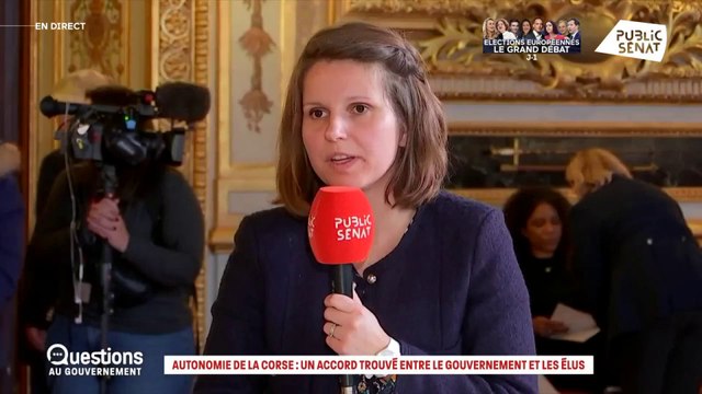 Corse : Marie Lebec estime que le Sénat saura « trouver les bons leviers » pour aboutir à accord