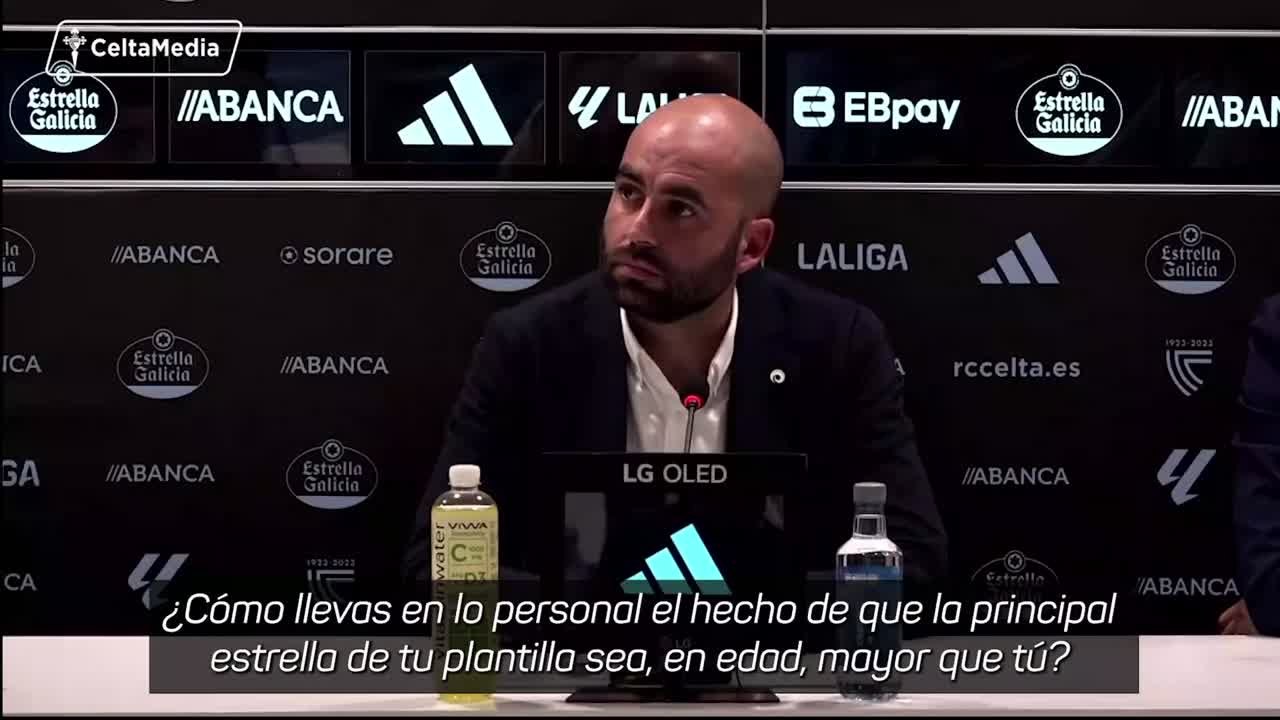 Giráldez sobre Iago Aspas: "Estoy más cascado, parezco su padre"