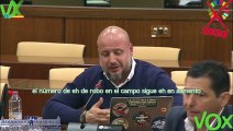 Rodrigo J Alonso, defensa de PnL en defensa del sector primario andaluz. Comisión de Agricultura