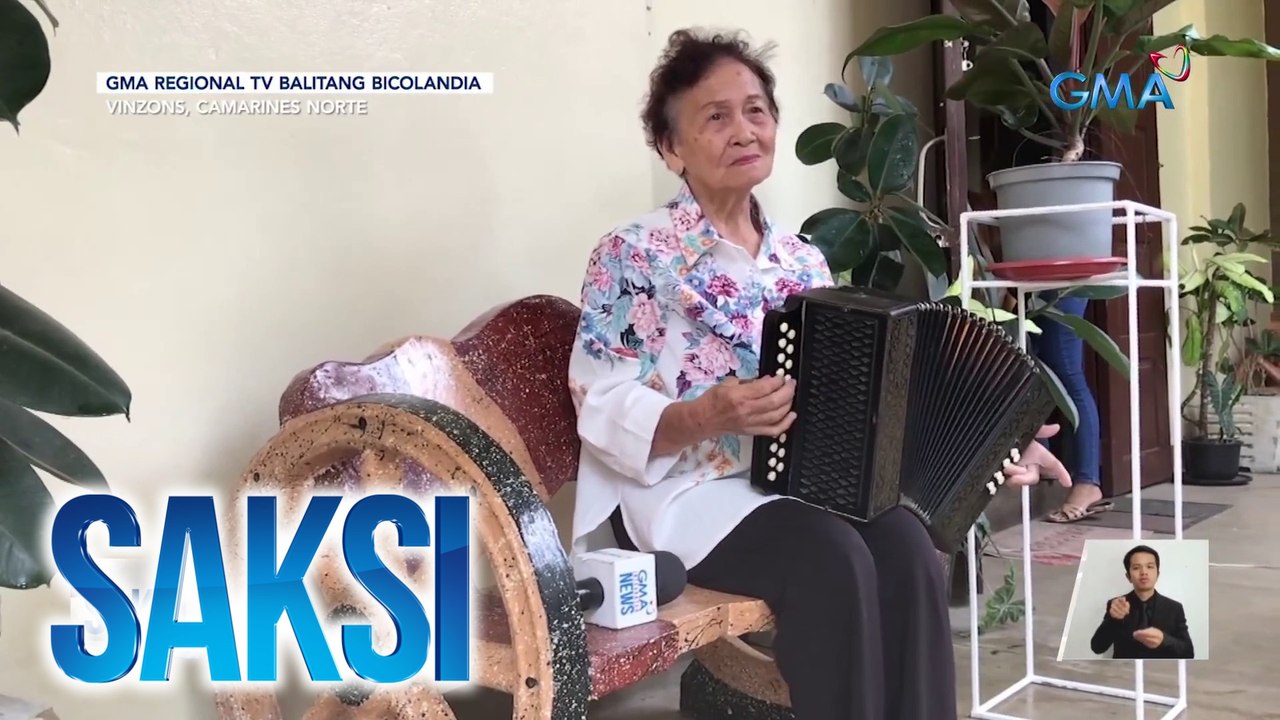 85-anyos na lola, hinahangaan dahil sa husay sa pagtugtog ng accordion | Saksi