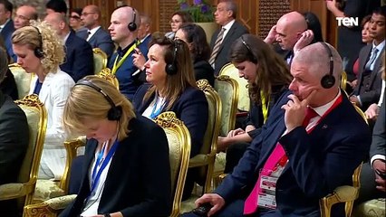 السيسي: إن ما تُمارسه سُلطة الاحتلال إزاء المدنيين في قطاع غزة يُمثل انتهاكاً جسيماً للقانون الدولي