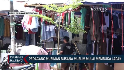 Pedagang Musiman Busana Muslim Mulai Membuka Lapak