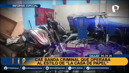 Cae banda que operaba el estilo de “La Casa de Papel” en el Callao