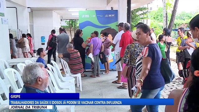 Trabalhadores da saúde e idosos já podem se vacinar contra influenza