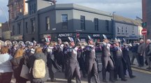 Larne welcomes Clover High School Band from South Carolina