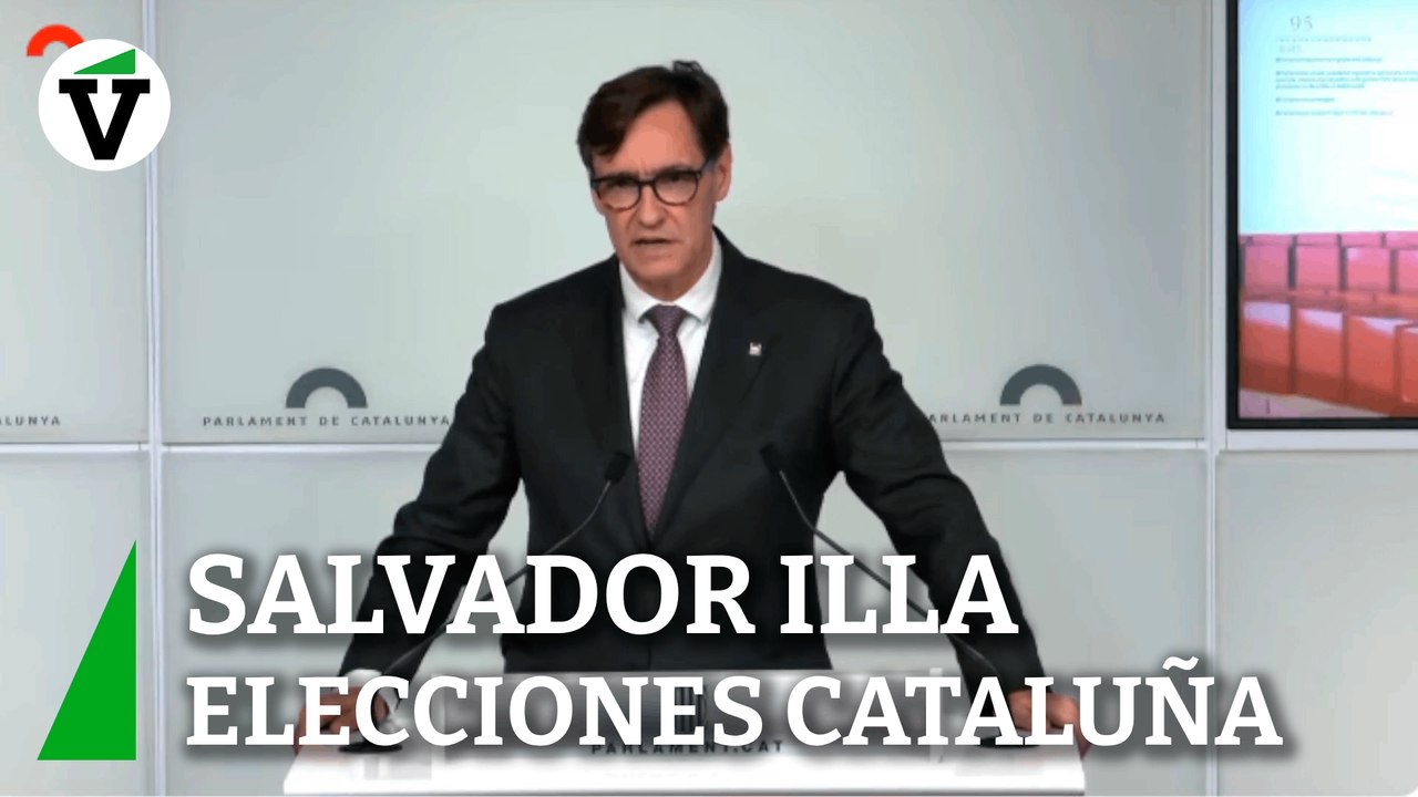 Elecciones Cataluña | Illa: "Cataluña necesita un Presidente, no un candidato"