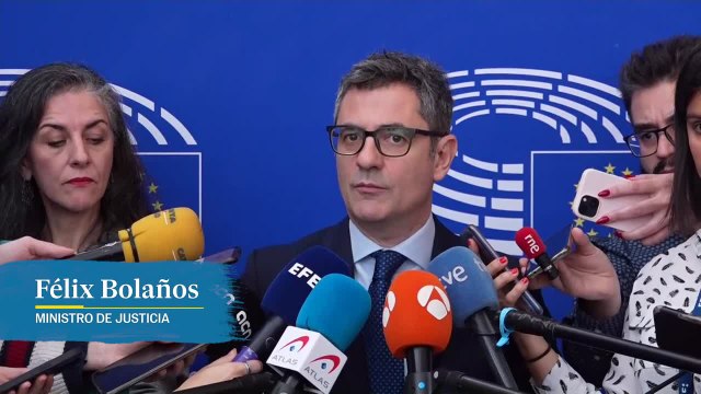 Las declaraciones de Bolaños y González Pons tras la reunión en Estrasburgo