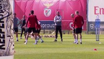 Benfica train ahead of Rangers second leg with tie level at 2-2