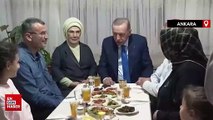 Cumhurbaşkanı Erdoğan, iftarda Taş ailesine misafir oldu