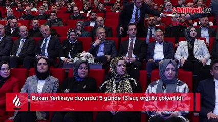 Bakan Yerlikaya duyurdu! 5 günde 13 suç örgütü çökertildi
