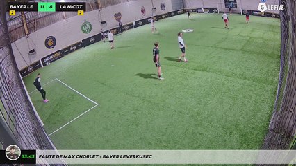 Faute de Max Chorlet - BAYER LEVERKUSEC