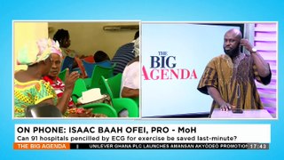 Electricity Supply Cuts: Can 91 hospitals pencilled by ECG for exercise be saved last-minute? - The Big Agenda on Adom TV (13-3-24)