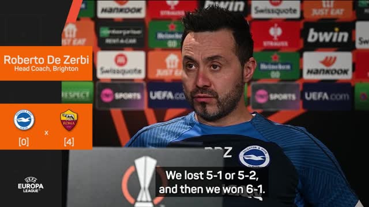 De Zerbi recalls Foggia comeback in hope to overturn Roma deficit