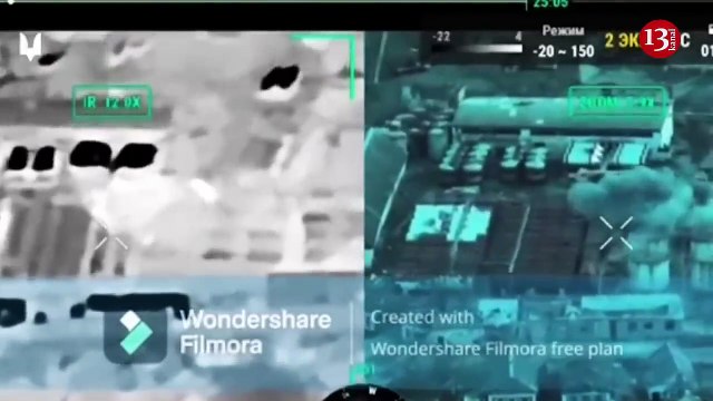 Ukrainian drones hit the area with Russian ammunition depots and soldiers in Donetsk