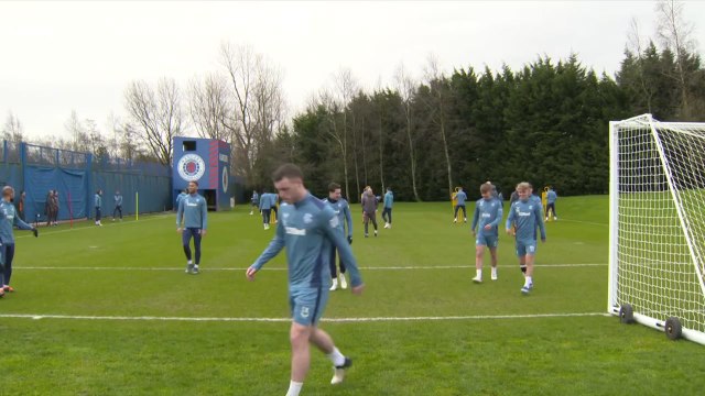 Rangers train ahead of UEFA Europa League last 16 second leg v Benfica