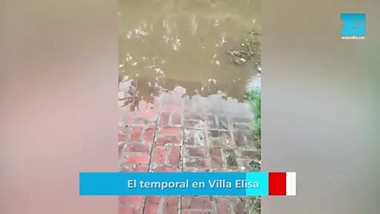 El temporal en Villa Elisa