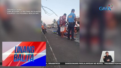 Mag-amang naka-motorsiklo, sugatan matapos mahagip ng truck | UB