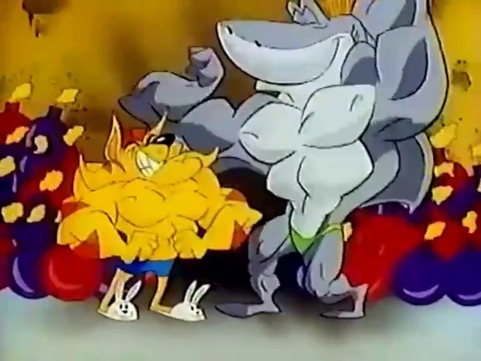 Muscle Cartoon Clip - Pfish and Chip in Short Pfuse