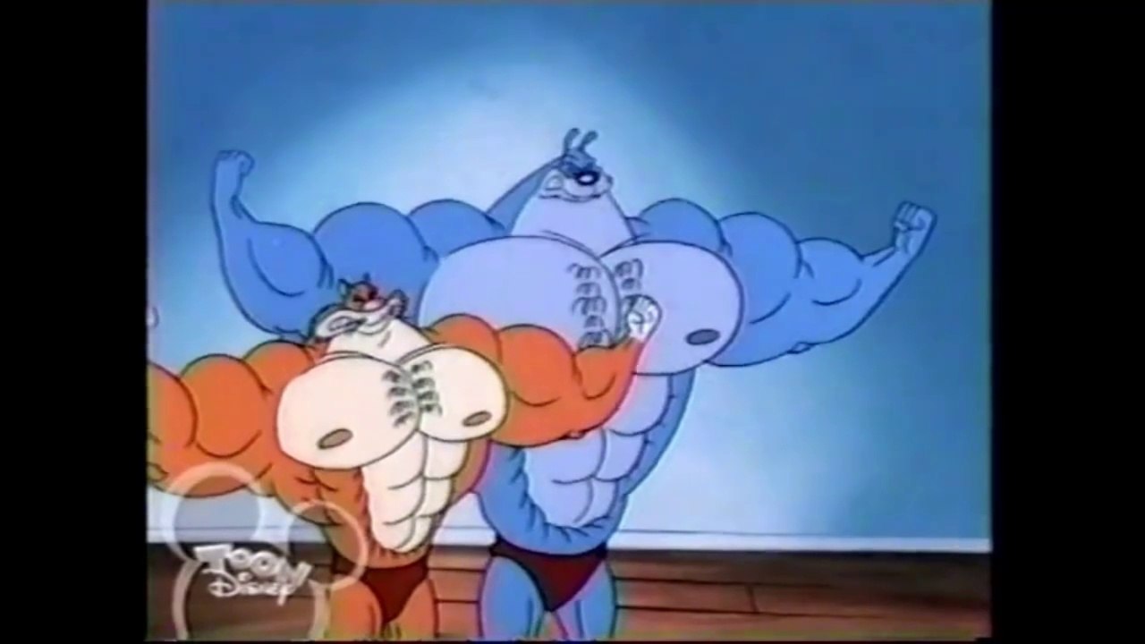 Muscle Cartoon Clip - Shnookums and Meat