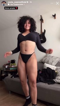 ‘La gordita se está yendo’: Cesia Sáenz presume los resultados de sus rutinas de ejercicios