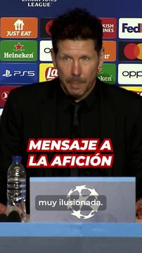SIMEONE se RINDE a la AFICIÓN del ATLÉTICO DE MADRID