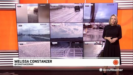 Snow begins in Colorado after a day of stormy weather