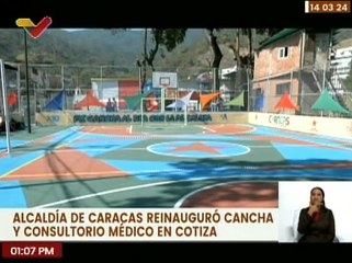 Caracas | Reinauguran cancha deportiva y centro médico beneficiando más de 1.800 habs. de Cotiza
