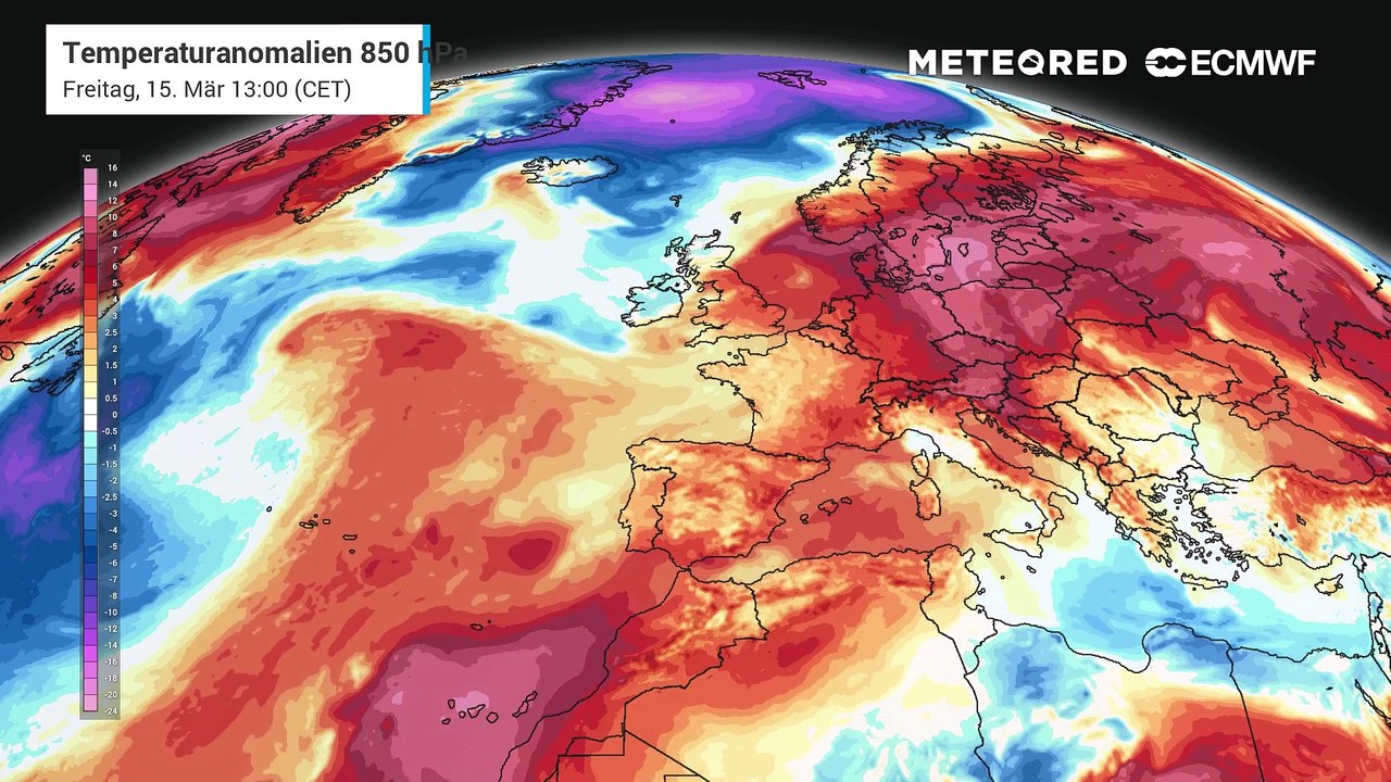 Warmluftdüse und kein Ende! Der März ist schon jetzt rund 2,8 Grad wärmer als üblich.